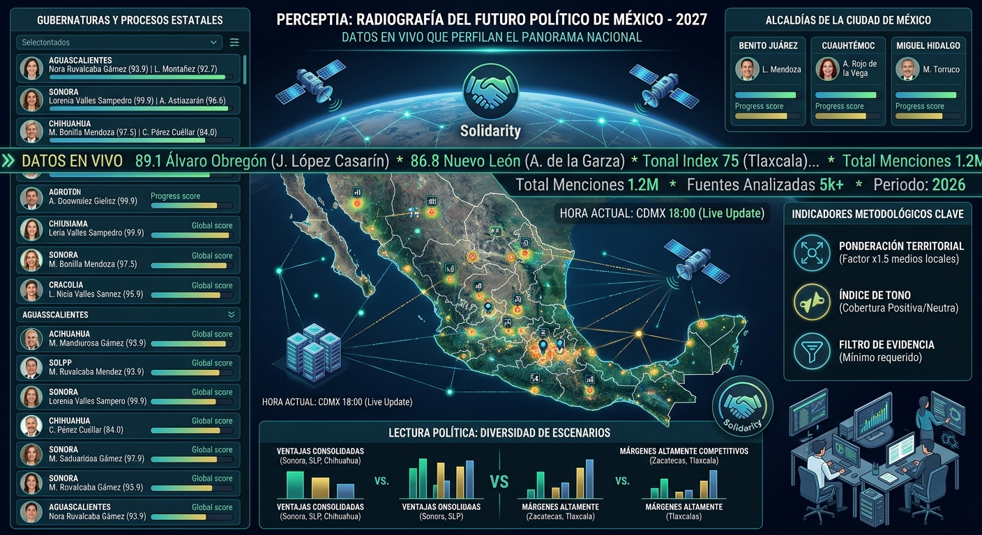PERCEPTIA y la radiografía del 2027: datos en vivo que perfilan el futuro político del país.